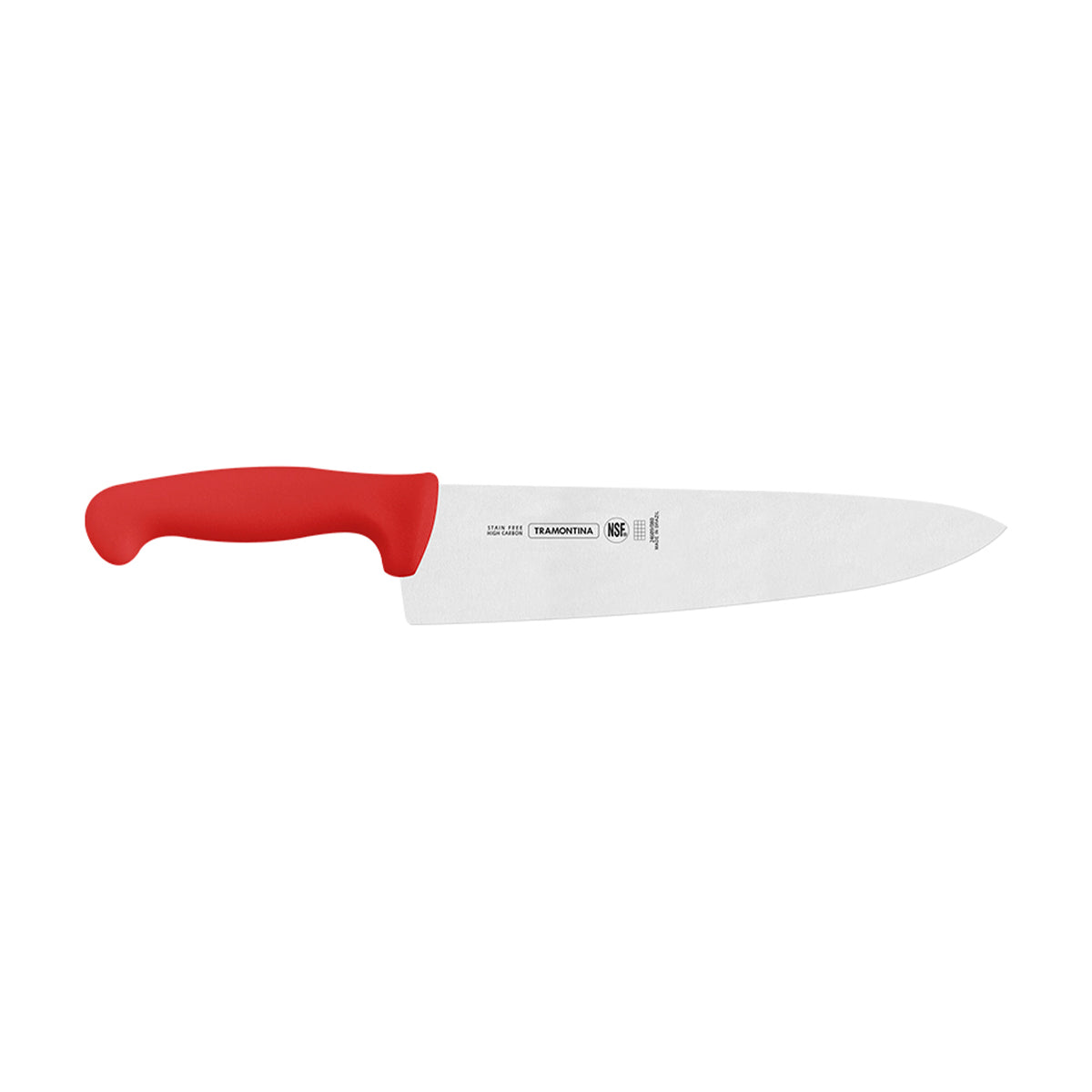 Cuchillo Chef de 10 Pulgadas con Mango de Polipropileno Rojo